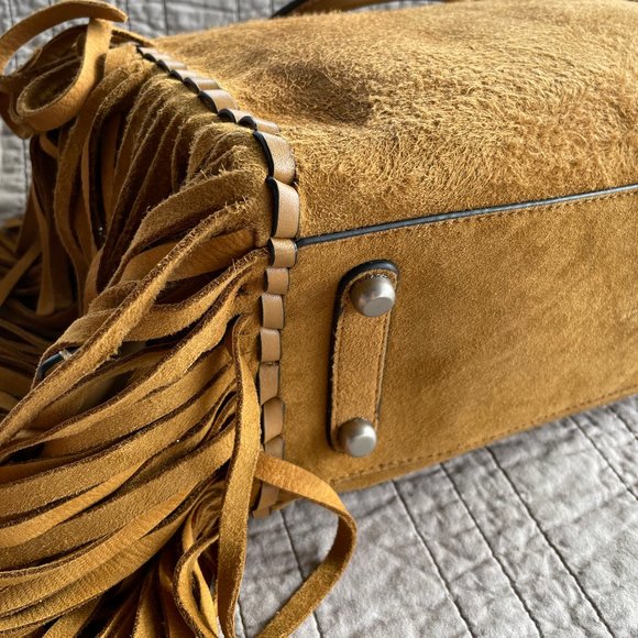 Coach Fringe Cervo Suede Oak Rogue 30/31 - Picture 11 of 12